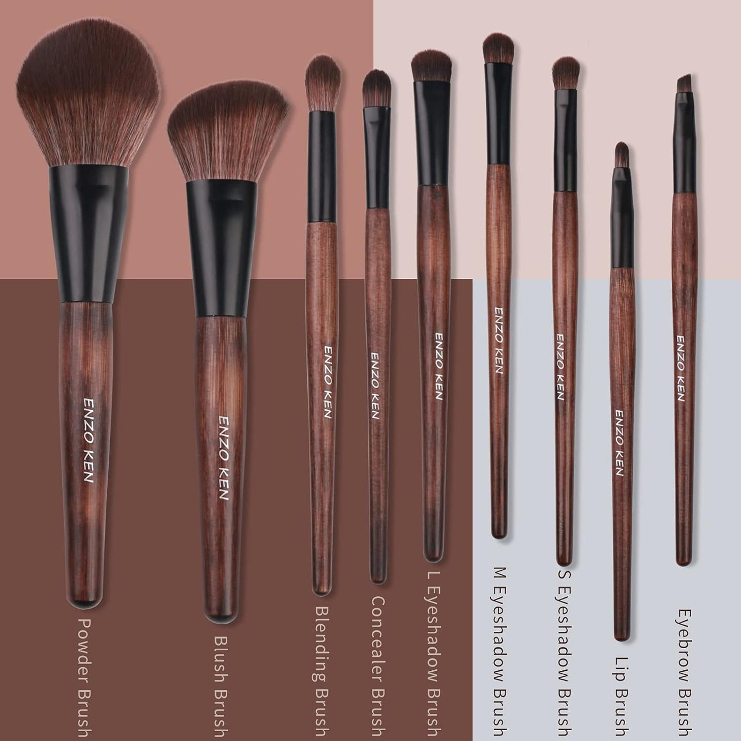 ✨ Pro-Perfect Finish – Natural Bristle Brushes for Flawless Blending