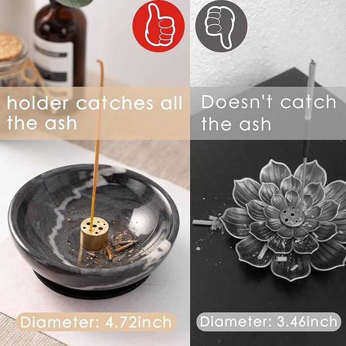 π― Customer Favorite β Minimalist Marble Incense Holder for Calm & Style