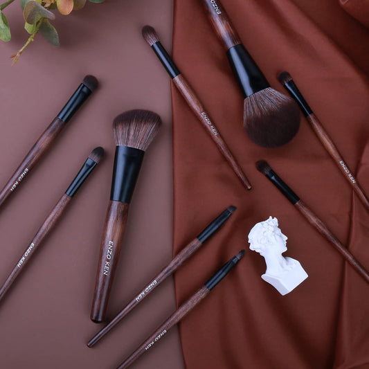 Natural Bristol Makeup Brush Set